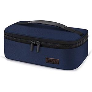 Gloppie Mini Borsa Termica Porta Pranzo per Uomo Donna, Borsa da Frigo Picnic con Isolamento Pieghevole, Impermeabile Borsa per Il Pranzo Adulti Contenitore Alimenti, Blu