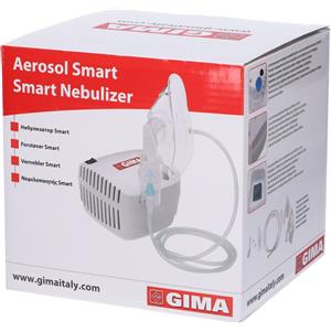 GIMA SpA Nebulizzatore Aerosol Smart - Compatto, Facile da Usare, Efficace per Asma e Allergie