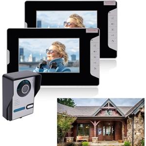 biniliubi Citofono Video Domestico Videocamera Campanello Monitor Kit Casa Familiare Telefono Porta Filo Audio Videocitofono Senza Fili Esterno Telecamera Suoneria Rilevamento Campanello Monitor