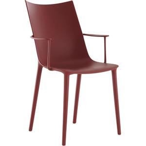 Kartell Sedia H.H.H. in Rosso - Design Philippe Starck, Tecnopolimero Riciclato, Elegante e Versatile