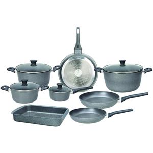 Tognana Batteria di Pentole 12 Pezzi Phaedra adatta Induzione Antiaderente 4 Strati