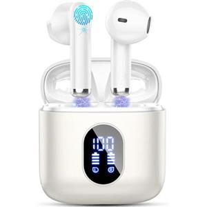 Drsaec Cuffie Bluetooth 5.4, 2025 Nuovo Auricolari Bluetooth Stereo Cuffie Wireless In Ear con 4 ENC Mic, Cuffie Senza Fili Cancellazione Rumore 30Ore Cuffiette Sport Earbuds IP7 Impermeabili Headphones
