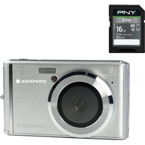 AgfaPhoto DC5200 silver + SD 16gb + astuccio