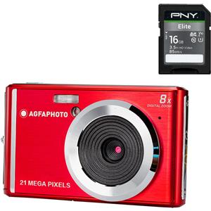 AgfaPhoto DC5200 rosso + SD 16gb + astuccio