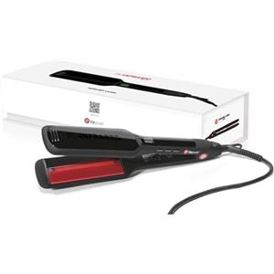 Upgrade Piastra per Capelli Professionale Bio Infrared - Design Elegante Nero, Piattini Extra Large per Tutti i Tipi di Capelli