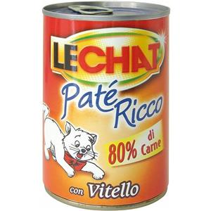 Monge Lechat Paté Umido Cremoso con Vitello - Lattina da 400 gr per Gatti