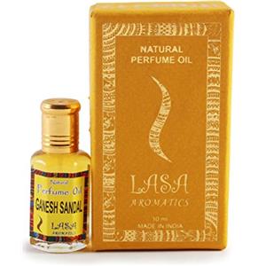 LASA AROMATICS Lasa Profumo Naturale Profumo Olio Ganesh Sandalo Fragranza 100% Puro e Naturale - 10 ml
