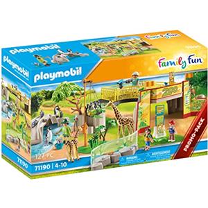 PLAYMOBIL Family Fun 71190 Avventure allo Zoo con Animali Giocattolo - Giocattolo per Bambini dai 4 Anni in su
