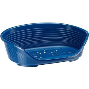 Ferplast Cuccia Siesta Deluxe 8 Tortora - Lettino in Plastica Riciclata per Cani e Gatti, 82 x 59,5 x 25 cm, Lavabile e Antiscivolo