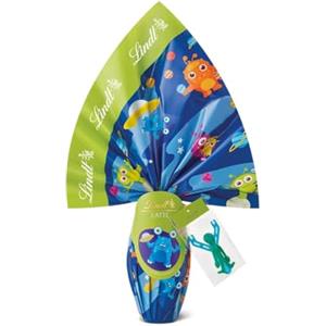 Lindt Uova di Pasqua per Bambini di Cioccolato al Latte, con Doppia Sorpresa, Alieni, Formato 240 g