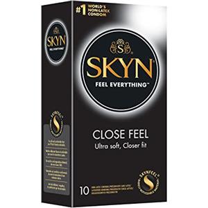 SKYN Close Feel (10 Pezzi) | Skynfeel Preservativi senza lattice per uomo, molto delicati, di piccole dimensioni, scatola di preservativi extra morbidi, preservativi larghi 51 mm