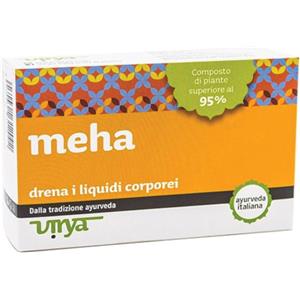 Virya Meha Virya 60 Compresse - Integratore Vegetale per Drenaggio Liquidi, Adatto a Vegetariani e Vegani