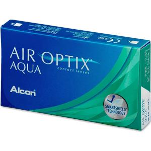 Alcon Air Optix Aqua - Lenti a contatto mensili in silicone-idrogel con alta permeabilità all'ossigeno