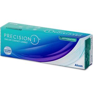 Alcon Precision1 - Lenti a Contatto Toriche Giornalieri in Silicone-Idrogel con Filtro UV (30 lenti)