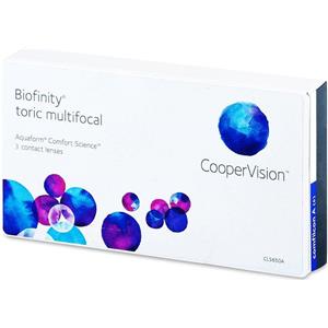 CooperVision Biofinity Toric Multifocal - Lenti a contatto mensili per astigmatismo e presbiopia in silicone idrogel
