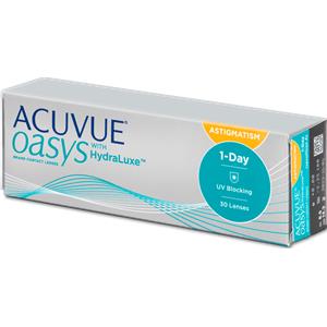 Johnson & Johnson Acuvue Oasys 1-Day con HydraLuxe - Lenti a Contatto Giornalieri Toriche per Astigmatismo (30 lenti)