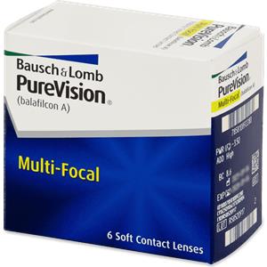 Bausch & Lomb PureVision Multi-Focal - Lenti a contatto in silicone idrogel per correzione della presbiopia (6 lenti)
