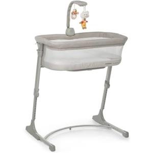 Foppapedretti iNanna Culla co-sleeping regolabile in altezza, per Bambini dalla nascita a 6 mesi (fino a 9 Kg), Greige