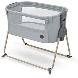 Maxi-Cosi Tori 2 in 1 Culla Neonato, 0 - 6 mesi, 0 - 9 kg, Culla fianco letto, Co-Sleeping, culla da campeggio chiusura ultracompatta, regolabile in altezza, materassino culla, colore Beyond Grey