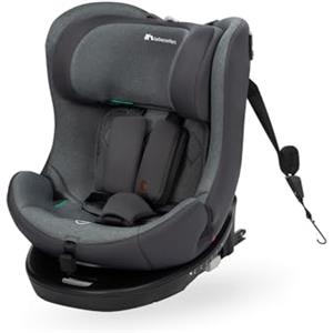 Bebeconfort EvolveFix i-Size Seggiolino Auto 0-36 kg, 360 girevole, 0-12 anni, 40-150 cm, Isofix, Reclinabile 5 posizioni, Regolabile in Altezza, Top Tether, Tessuti Traspiranti, Colorato di Grafite