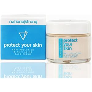nationofstrong Crema da giorno anti-inquinamento Protect Your Skin con un forte filtro blu chiaro contro i danni alla pelle causati dalle radiazioni dei telefoni cellulari