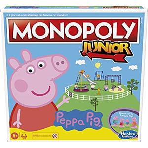 Hasbro Monopoly Junior: Peppa Pig Edition - Gioco da tavolo per 2-4 giocatori, dai 5 anni in su