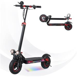 SHIZHUNIAO 11''Monopattino Elettrico Adulto, 48V 18Ah Batteria e Motore Potente 12OOW Scooter Elettrico Pieghevole, 40KM di Autonomia, Velocità fino a 25KM/H, Carico Massimo 150KG
