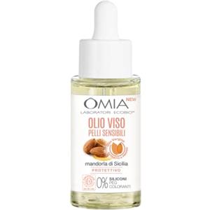 Omia, Olio Viso per Pelli Sensibili con Mandorla di Sicilia, Trattamento Viso Lenitivo, Idratante e Protettivo, Vegano e Dermatologicamente Testato, 30 ml