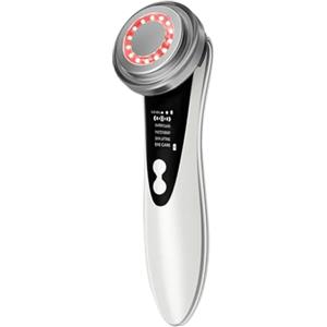 RAIREX Massaggiatore Viso 4 in 1 Lifting - Luce Rossa e Blu, Massaggio Vibrazione & Calore - Anti-Rughe, Contorno Occhi, Assorbimento Crema - Cura Viso, Collo, Mani, Piedi