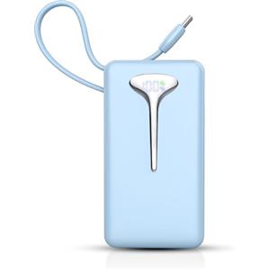 Doubc Power Bank, 10000mAh Mini Caricatore Portatile 22.5W Ricarica Rapida, Ultra Portatile Powerbank con USB C Cavo Integrato, Batterie Esterna di 3 porte uscita per iPhone 16 Samsung Xiaomi Android iPad