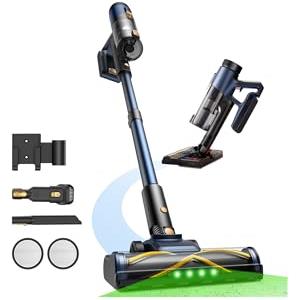 CHEFREE Aspirapolvere Senza Fili, 48Kpa/50Min, Scopa Elettrica Senza Fili, Aspirapolvere con Leggero, Antigroviglio, Tecnologia GreenEye, Ricarica a parete per Pavimenti/Tappeti/Peli Animali