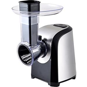 MasterPro by Carlo Cracco Affetta & Grattugia elettrica 5 funzioni 150W in acciaio inox e ABS con 5 diversi coni per tritare tagliare e grattugiare