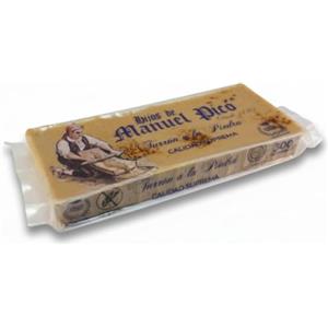 Hijos de Manuel Picó Figli di Manuel Picó - Torrone "a la Piedra" Artigianale 300 g - Con Mandorla Marcona 60% - Senza Glutine - Prodotto Gourmet e Tradizionale - Realizzato a Jijona (Spagna)