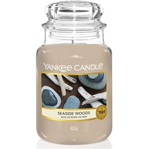 Yankee Candle Candela profumata in giara grande | Legno in riva al mare | Durata Fino a 150 Ore | Regali per donne
