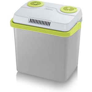 SEVERIN Frigorifero elettrico da 25 l, con innovativo cavo di collegamento USB per l'alimentazione esterna, KB 2925, Grigio/Verde