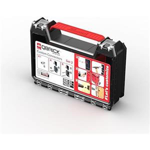 Qbrick System Connectori Custom Connectors Set 2 per Cassette degli Attrezzi Organizzatore Porta Utensili Modulare