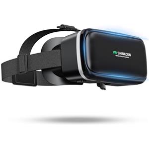 XWP VR, occhiali 3D, realtà virtuale per iPhone e Android 4,7-6,8, film immersivi, giochi ed esperienze interattive, design confortevole per bambini e famiglia