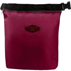 OXFUZZ KAREN66 Piccola borsa termica da 4 l, con chiusura lampo, borsa frigo portatile, pieghevole, impermeabile, borsa termica da picnic, borsa termica isolante, per ufficio, lavoro (vino)