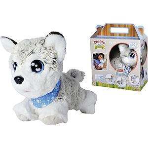 Simba Chi Chi Love Happy Husky - Peluche Interattivo 30 cm con 12 Comandi Vocali e 60 Suoni