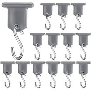 ALFFREUDE 10 Pezzi Gancio per Tendalino Camper, Ganci Tende da Campeggio Appendini, Acciaio Tende da Sole Inossidabile Ganci Kit Ganci da Infilare nel Profilo del Tendalino