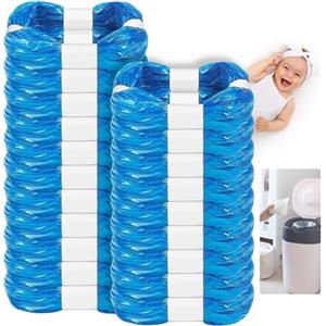 YSWOVUO 20 Pezzi Ricarica Mangiapannolini, Sacchetti Mangiapannolini Compatibile con Maialino Foppapedretti Angelcare Tommee Tippee Twist & Click Simplee Tec Litter Locker