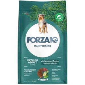 Generico Forza 10 Cane Medium Adult MONO gusto CERVO con PATATE, alimento completo monoproteico per cani adulti di taglia media, confezione da 2kg.