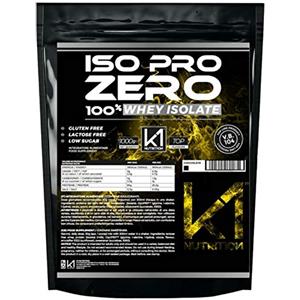 K1 Nutrition ISO PRO ZERO Proteine 100% Whey Isolate con Vb104 - Senza Glutine, Lattosio, Low Sugar, Banana - 1 kg