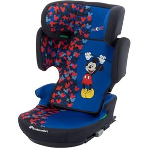 Bebeconfort Disney Hera i-Fix, Seggiolino Auto 15-36 kg, 3,5-12 anni (100-150 cm), Seggiolino Auto Isofix Pieghevole, Portatile e Leggero 4.4 Kg, 14 Posizioni Poggiatesta, Fun Mickey