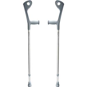 SPES S.R.L. SPES - Coppia Stampelle Canadesi - Stampelle Ortopediche Regolabili in Altezza - Coppia di 2 Stampelle (grigio)