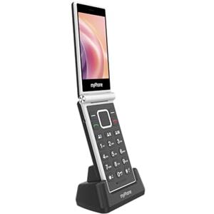 MP myPhone Tango 2 LTE telefono cellulare per anziani senza contratto, display da 3,5 e 2,4, a conchiglia, batteria 1700 mAh, 4G, dual SIM, con pulsante di chiamata di emergenza, fotocamera