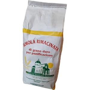 Molino Daddario Antonia, Semola Rimacinata di Grano Duro, Farina per Panificazione e Pastificazione, 1 kg, Contiene Glutine