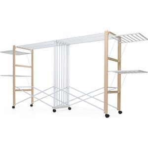 Foppapedretti Allungo Stendibiancheria da pavimento Nero, Bianco GARANZIA ITALIA