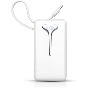 Doubc Power Bank, 10000mAh Mini Caricatore Portatile 22.5W Ricarica Rapida, Ultra Portatile Powerbank con USB C Cavo Integrato, Batterie Esterna di 3 porte uscita per iPhone 16 Samsung Xiaomi Android iPad