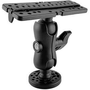 zwxqe Staffa per ecoscandaglio, supporto sonar per barca, supporto per localizzatore di pesci, staffa per ecoscandaglio, soluzione di montaggio regolabile per kayak, barche e canoe, ideale per